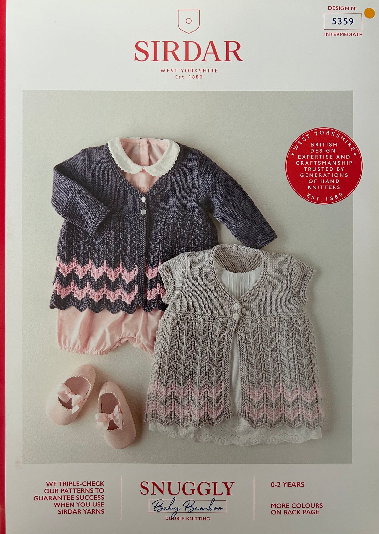 Knitting Pattern - 5359 - Baby Jacket in Snuggly Baby Bamboo DK