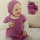 Knitting Pattern 4669  - Dress, Bonnet & Booties in Snuggly Baby Bamboo DK