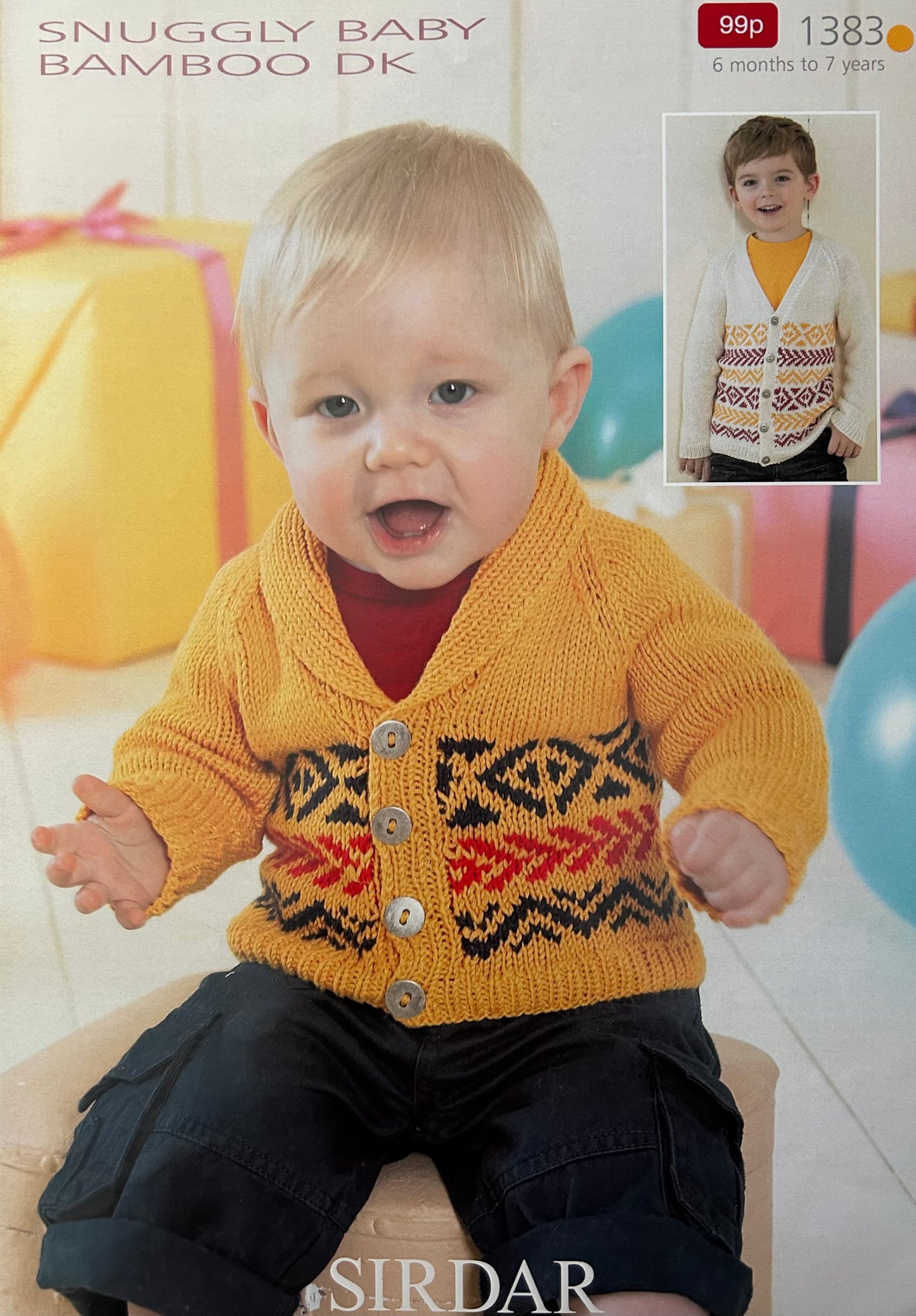 Knitting Pattern 1383 - Cardigans in Snuggly Baby Bamboo DK