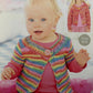 Knitting Pattern 1227 - Cardigans in Snuggly Smiley Stripes DK