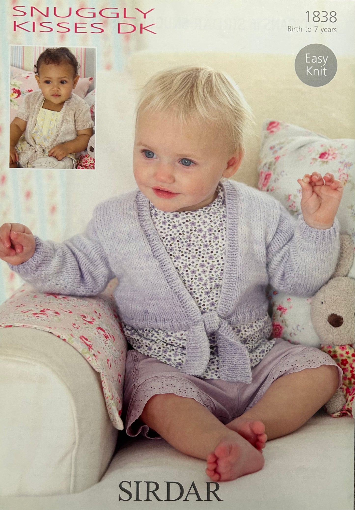 Knitting Pattern 1838 - Tie-Front Bolero style Cardigan in Snuggly Kisses DK