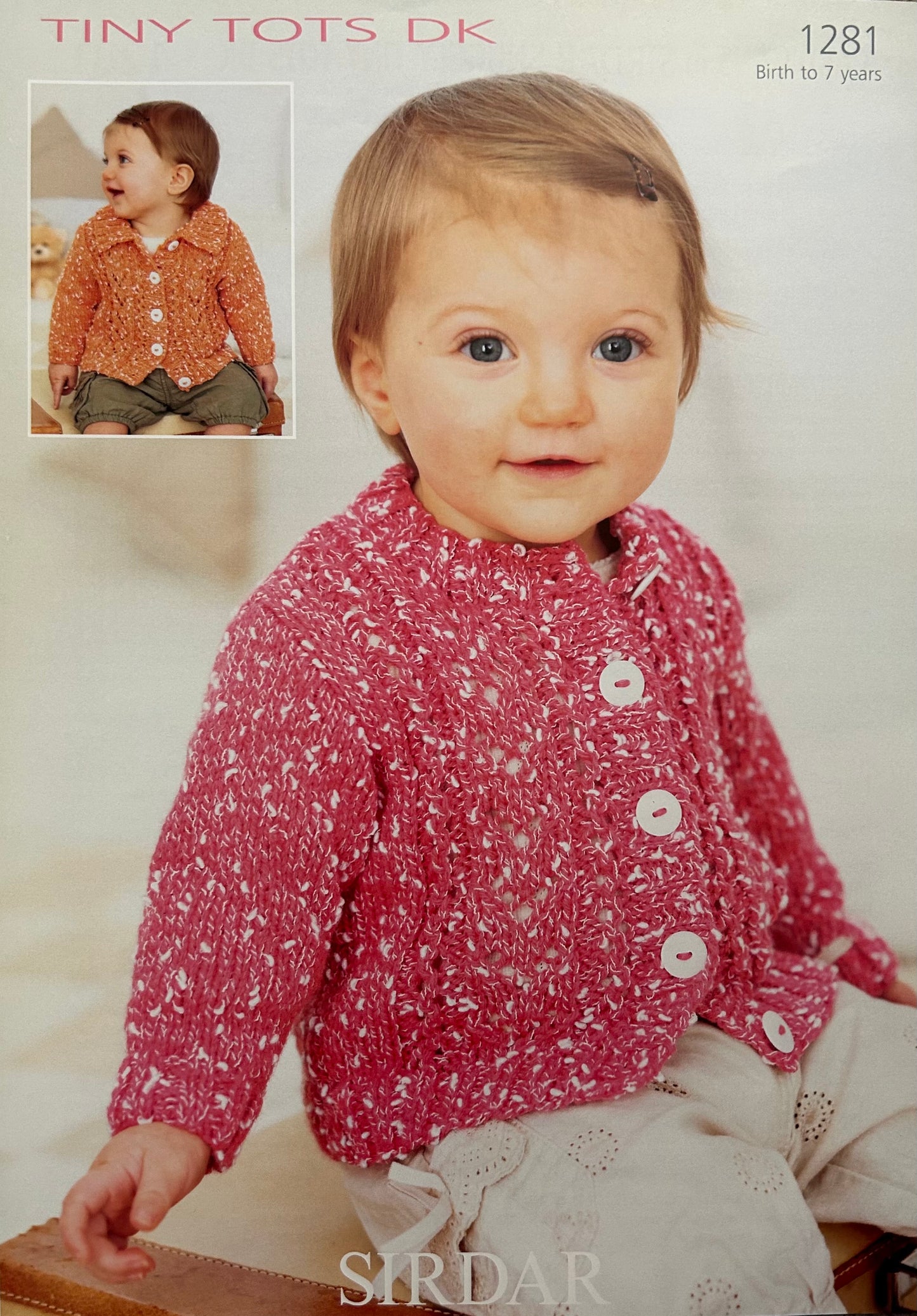 Knitting Pattern 1281 - Cardigans in Tiny Tots DK
