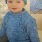 Knitting Pattern 1681 - Sweaters & Hat in Tiny Tots DK