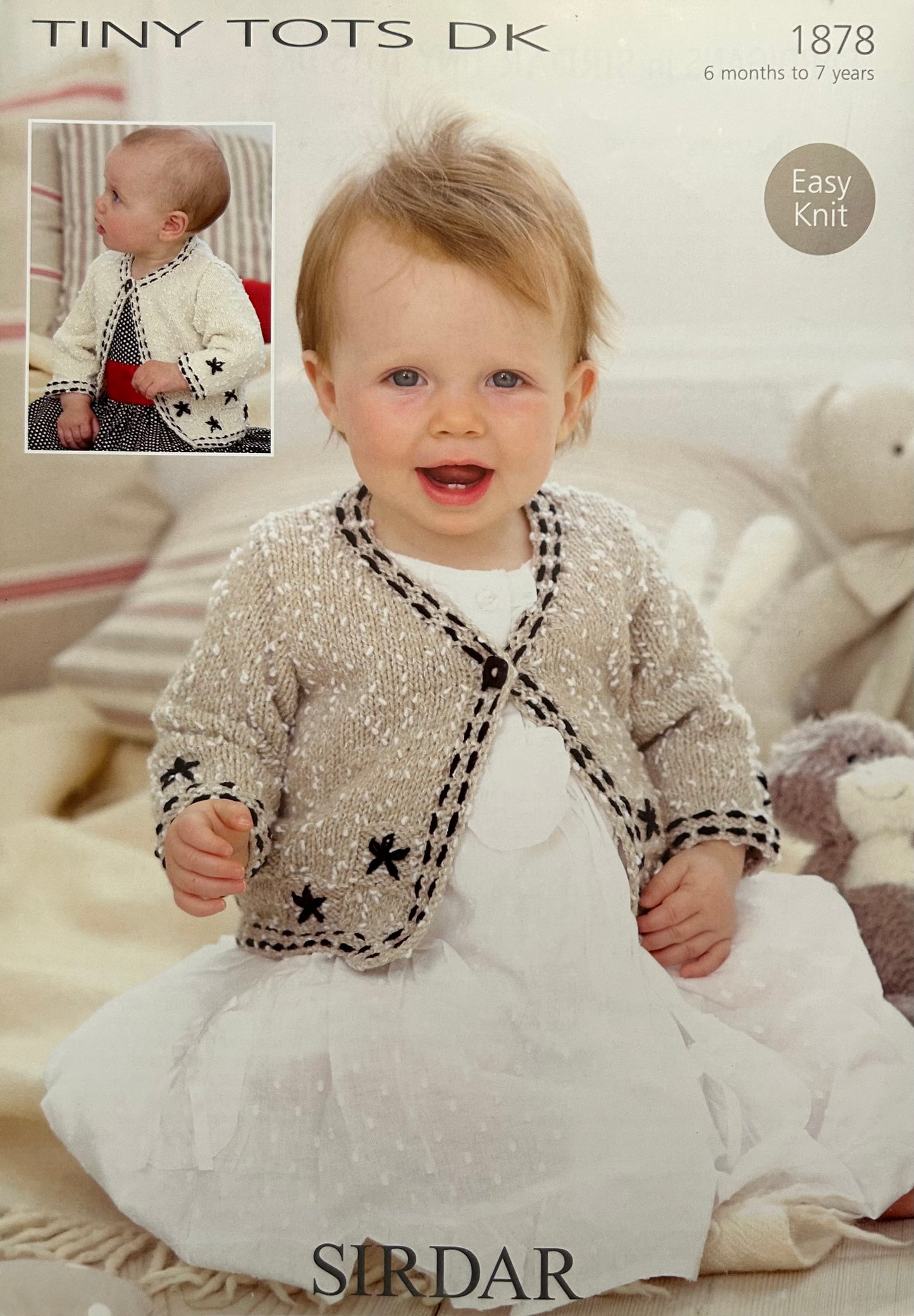 Knitting Pattern 1878 - Cardigans in Tiny Tots DK