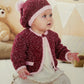 Knitting Pattern 1424 - Jacket & Beret in Tiny Tots DK