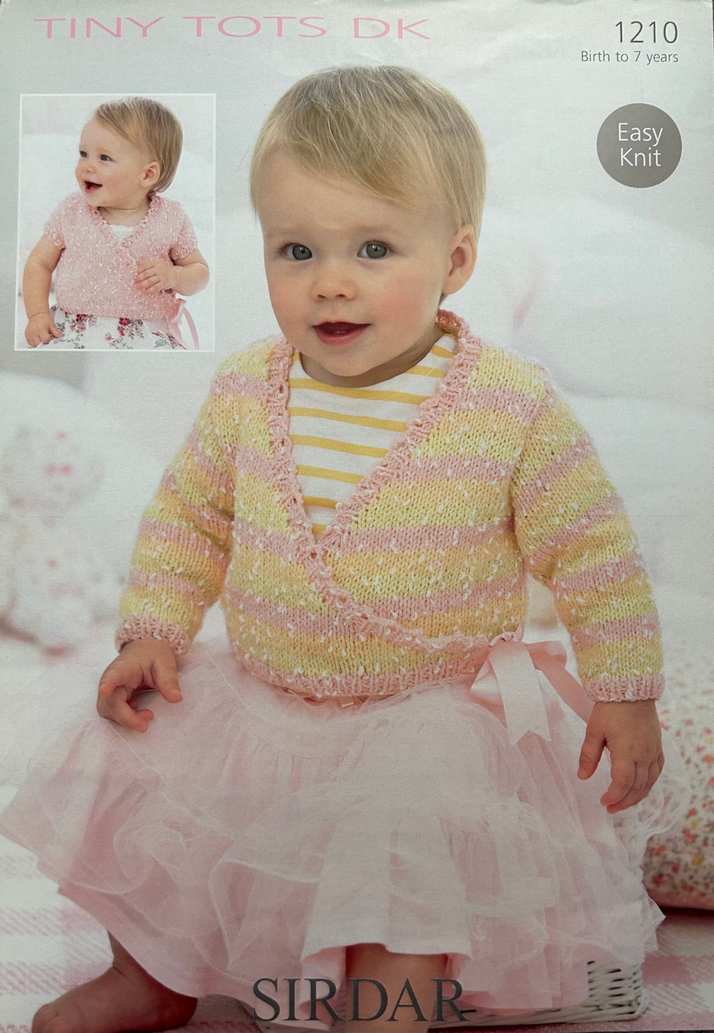 Knitting Pattern 1210 - Ballet Style Cardigans in Tiny Tots DK