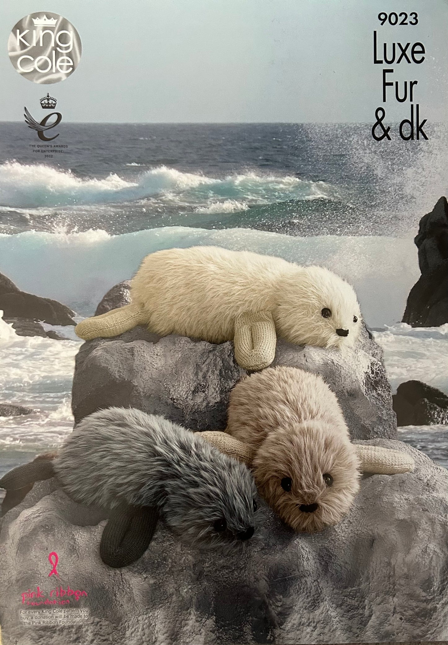 Knitting Pattern 9023 - Real Seal in Luxe Fur Aran & DK