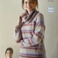 Knitting Pattern 5802 - Cardigan, Sweater & Cowl in Aran