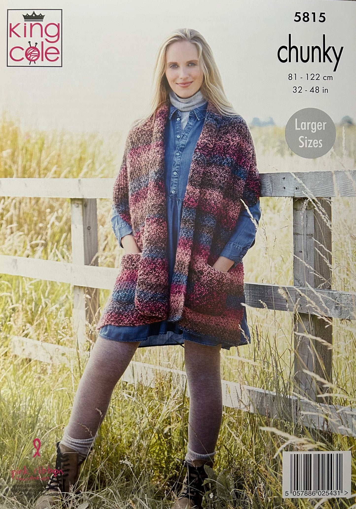 Knitting Pattern 5815 - Ladies Shawls in Chunky