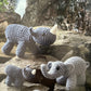 Crochet Pattern 9046 - Mother & Baby Elephants & Rhinos in DK