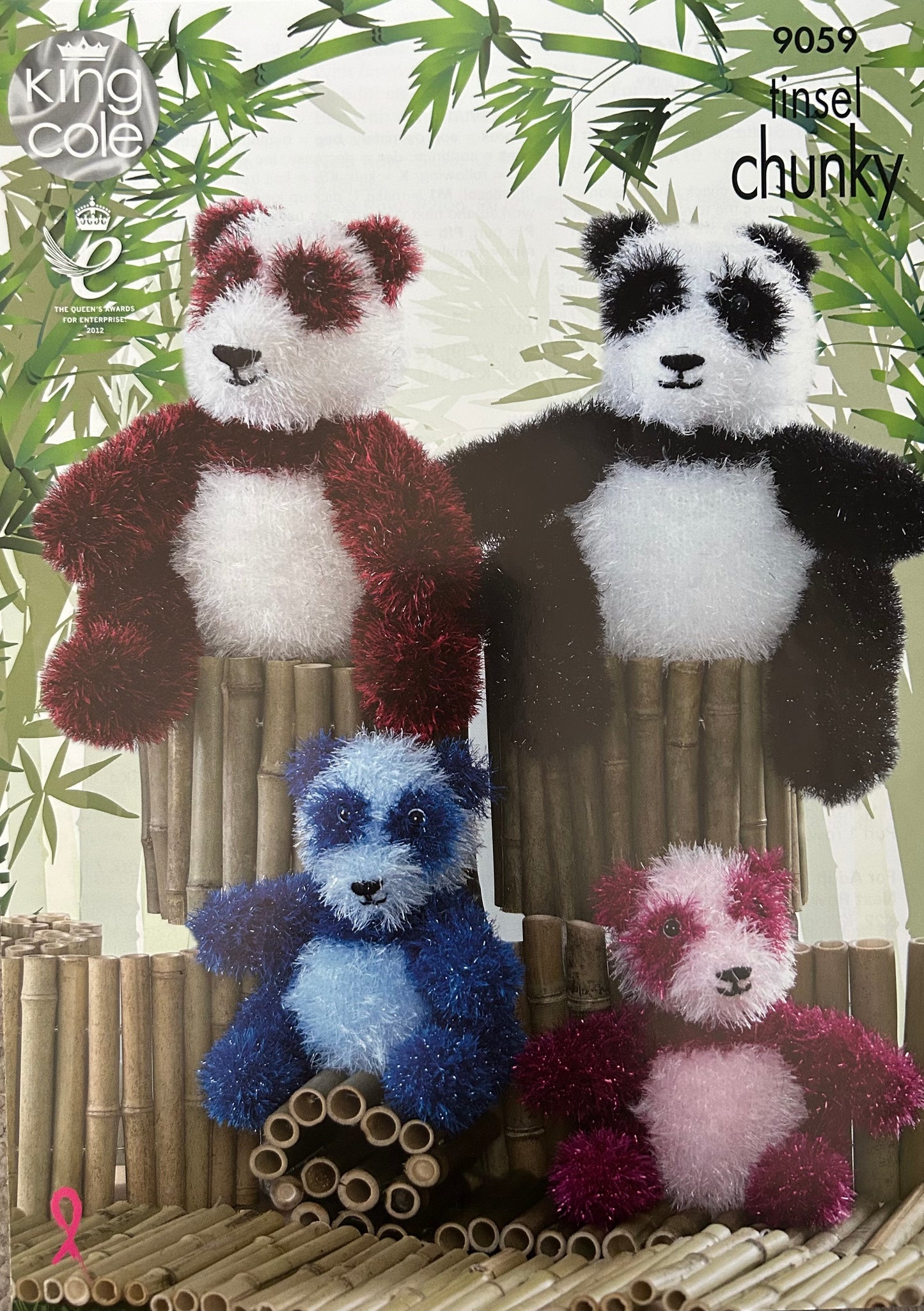 Knitting Pattern 9059 - Panda in Tinsel Chunky