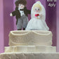 Knitting Pattern 9067 - Bride & Groom Cake Toppers in DK & 4 Ply