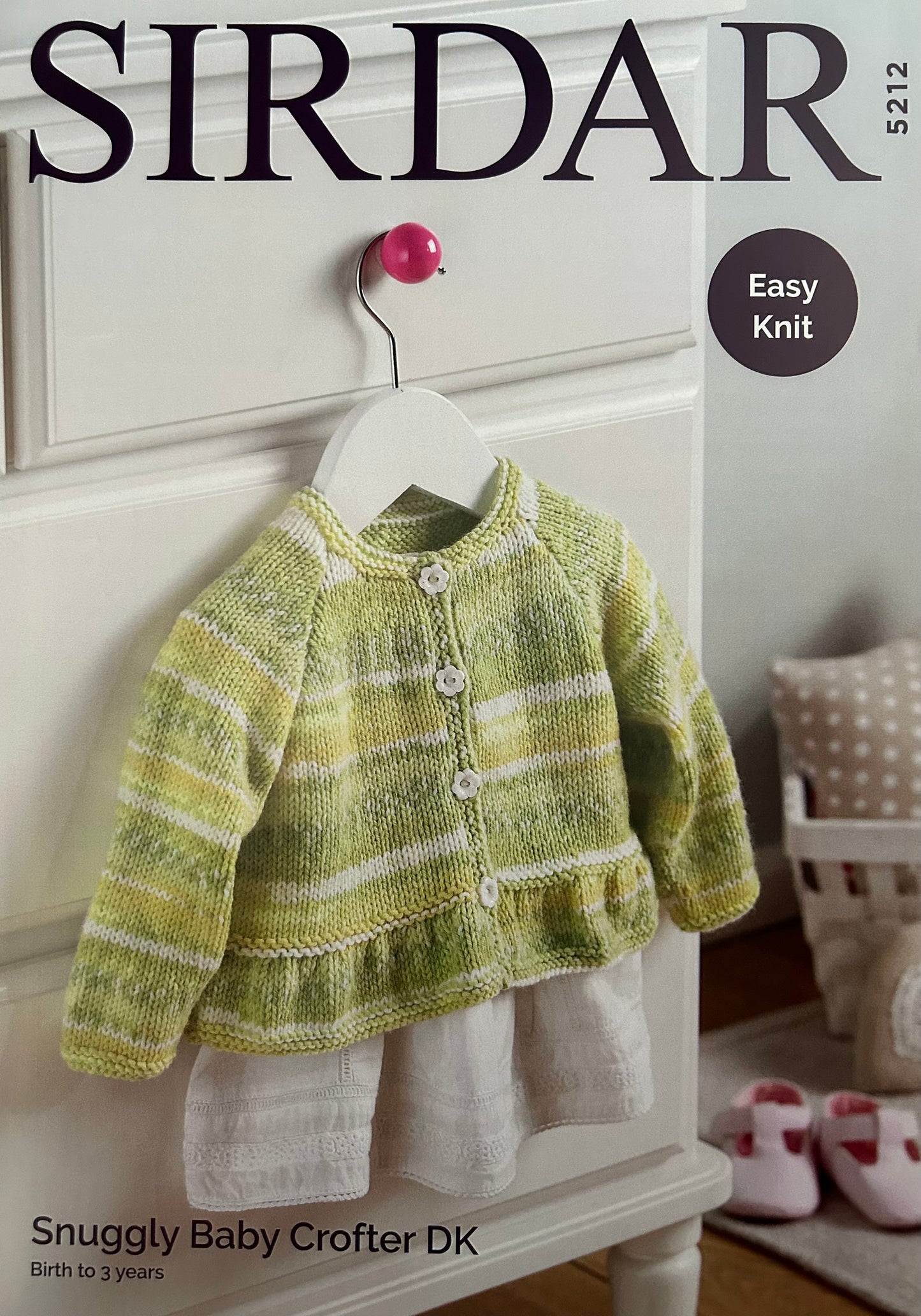 Knitting Pattern 5212 - Cardigan in Baby Crofter DK