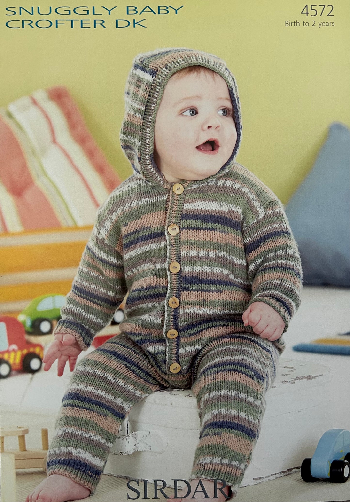 Knitting Pattern 4572 - Onesie in Baby Crofter DK