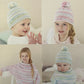 Knitting Pattern 4674 - Poncho with Sleeves & Hat in Baby Crofter DK