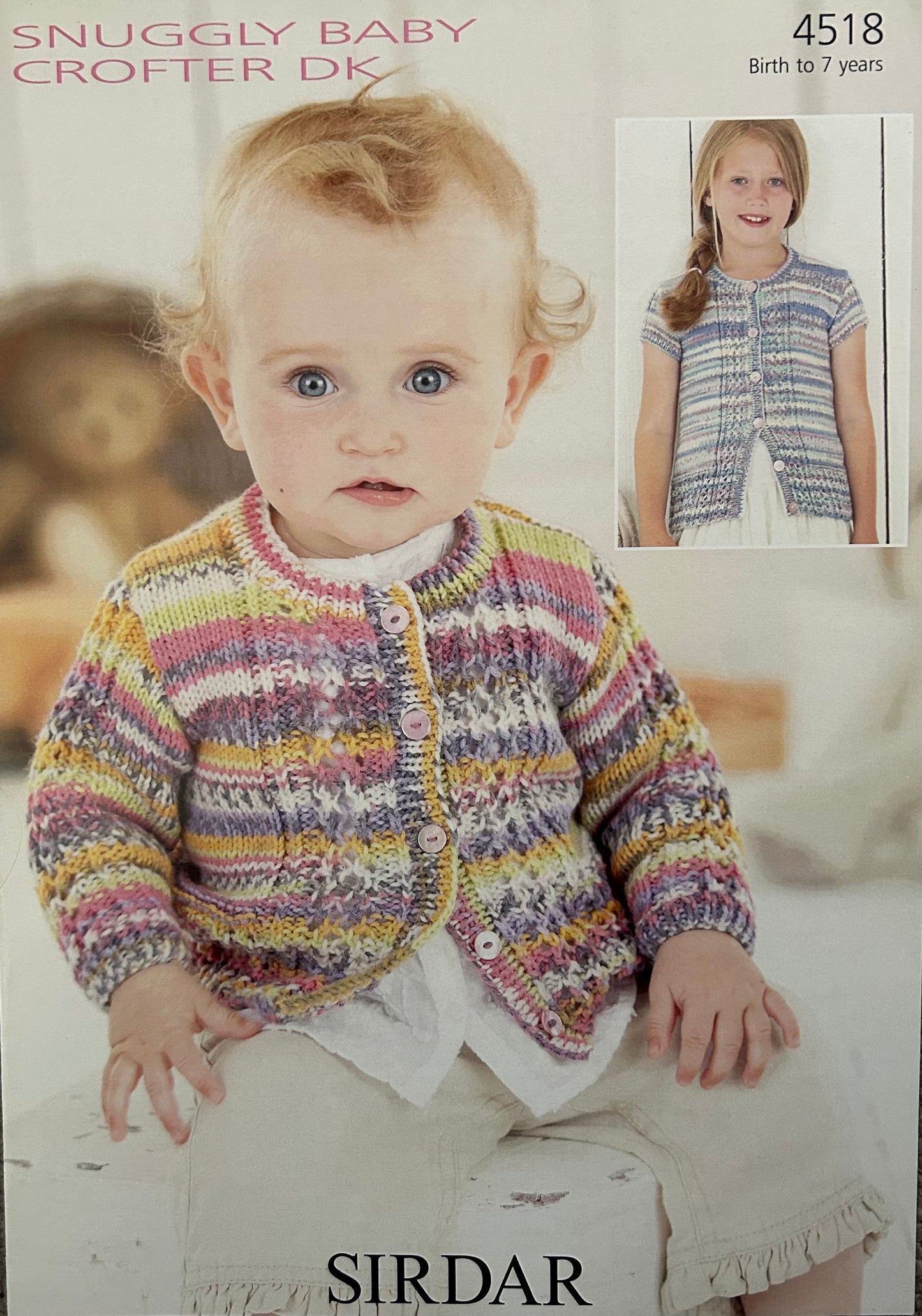 Knitting Pattern 4518 - Cardigans in Baby Crofter DK