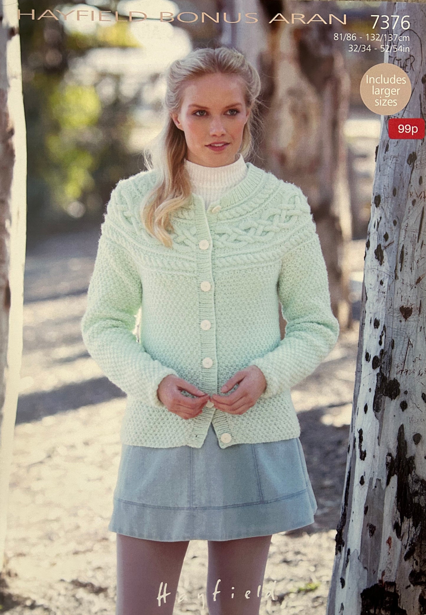Knitting Pattern 7376 - Cardigan in Bonus Aran