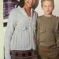 Knitting Pattern 3238 - Sweater & Jacket in Diploma Gold DK