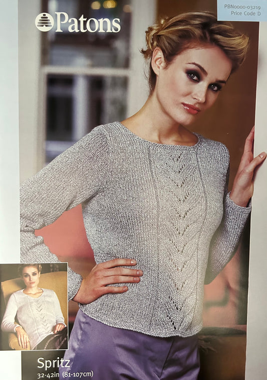 Knitting Pattern 3219 - Sweater & Tunic in Spritz Aran