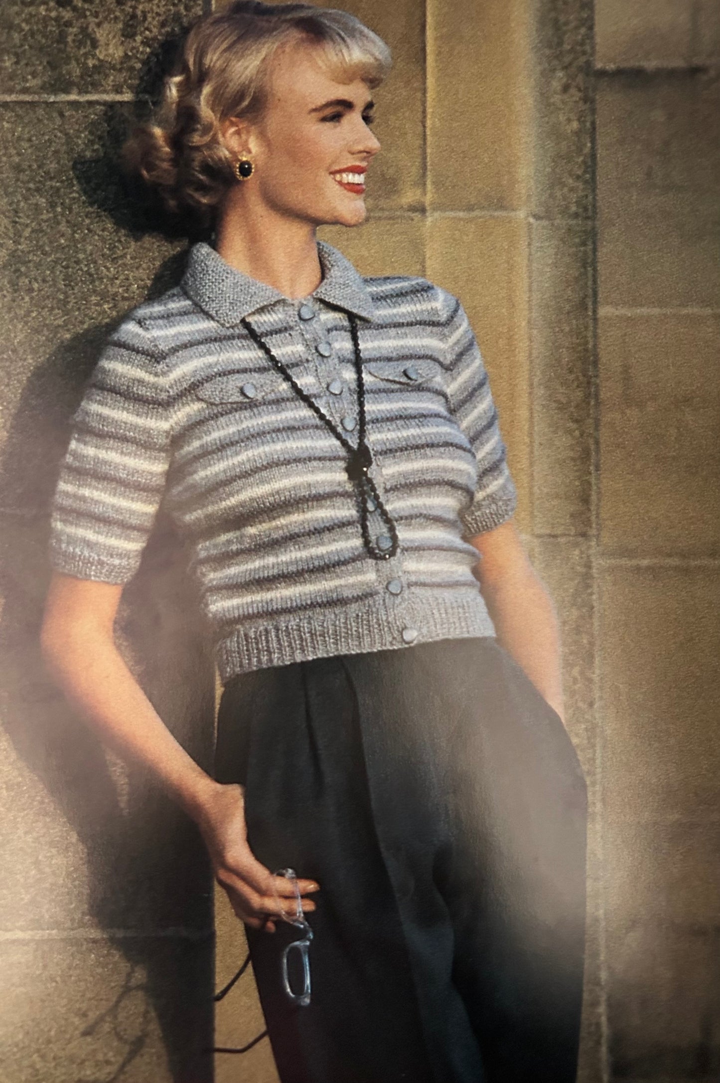 Knitting Pattern 3399 - Nostalgia Collection - Short Sleeved Cardigan in DK