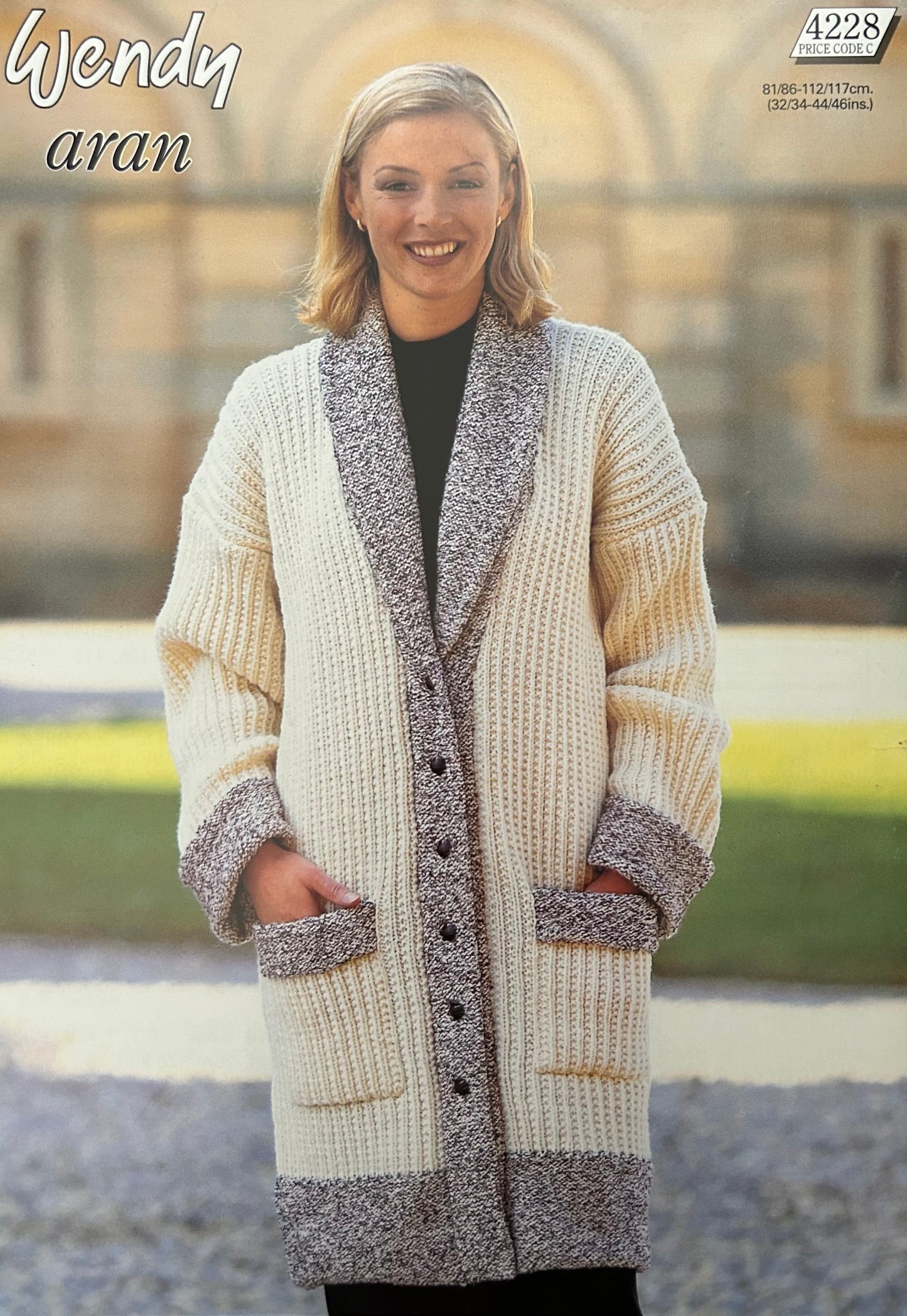 Knitting Pattern 4228 - Ribbed Jacket in Aran