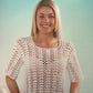Crochet Pattern 5044 - Short Sleeved Top in Cotton 4 Ply