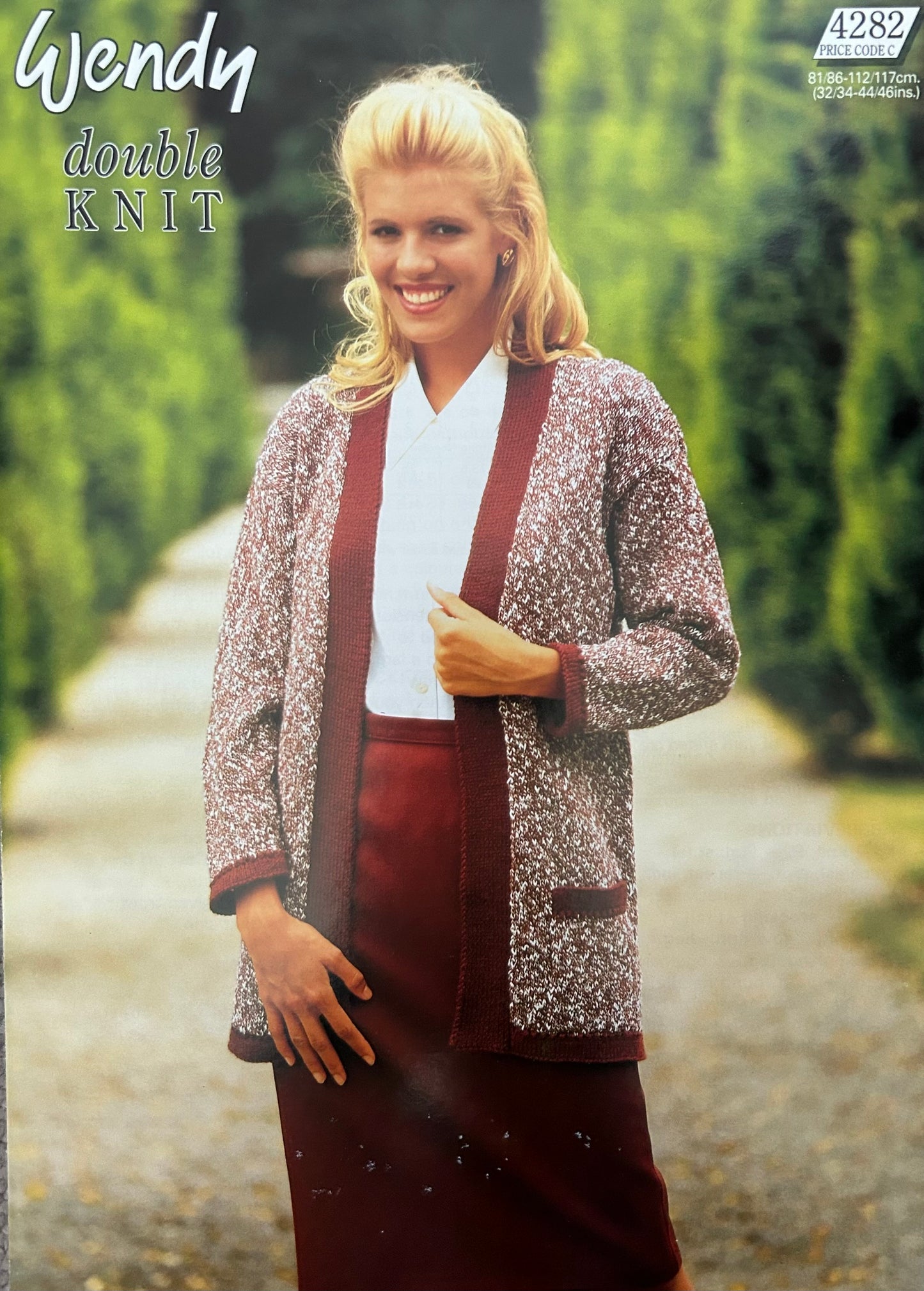 Vintage Knitting Pattern 4282 - Edge to Edge Jacket in DK