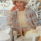 Vintage Knitting Pattern 4429 -  Fairisle Cardigan & Sweater Twin Set in DK