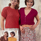 Vintage Knitting Pattern 4639 - Lace sweaters & Cardigans in DK