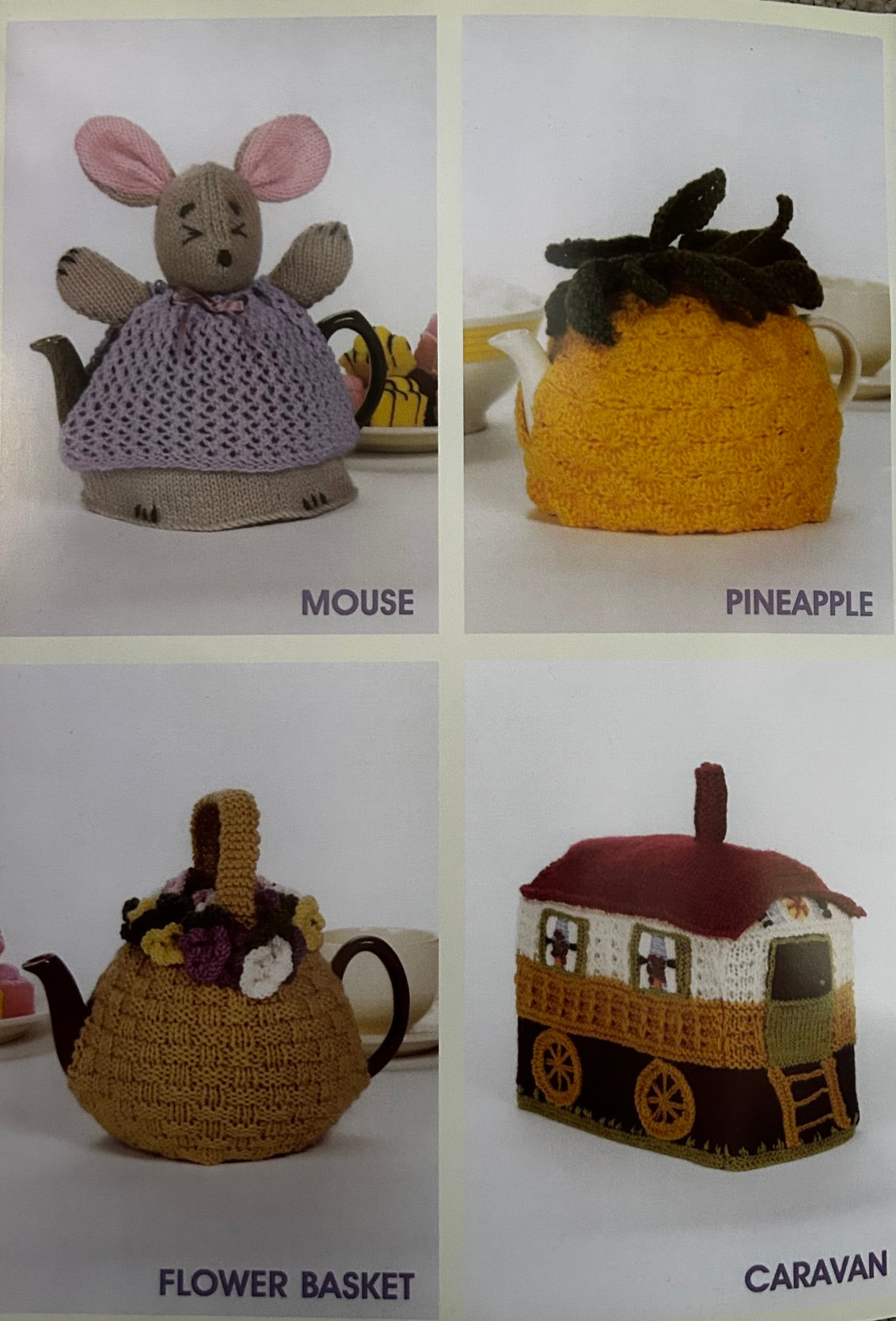 Knitting & Crochet Pattern Book - Tea Cosies in 4 Ply & DK