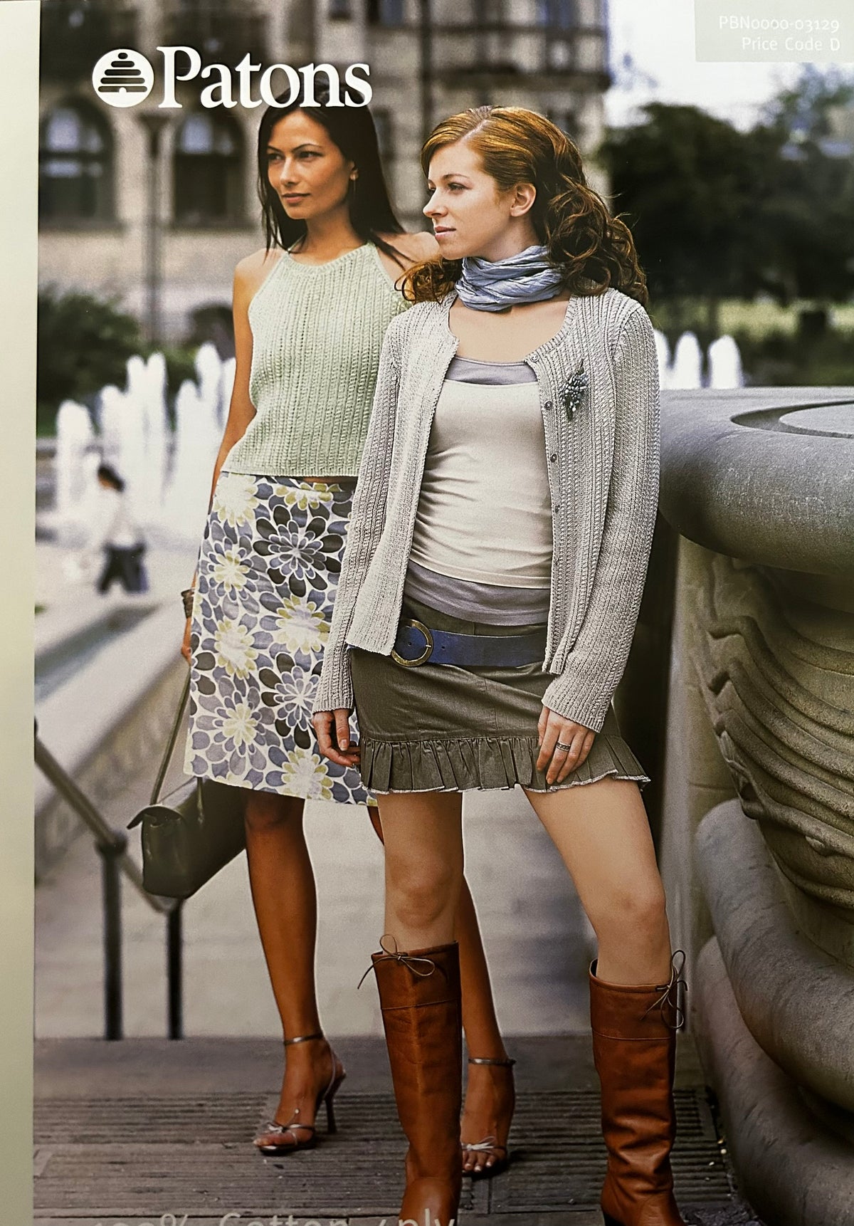 Knitting Pattern 3129 - Twinset in 100% Cotton 4 Ply