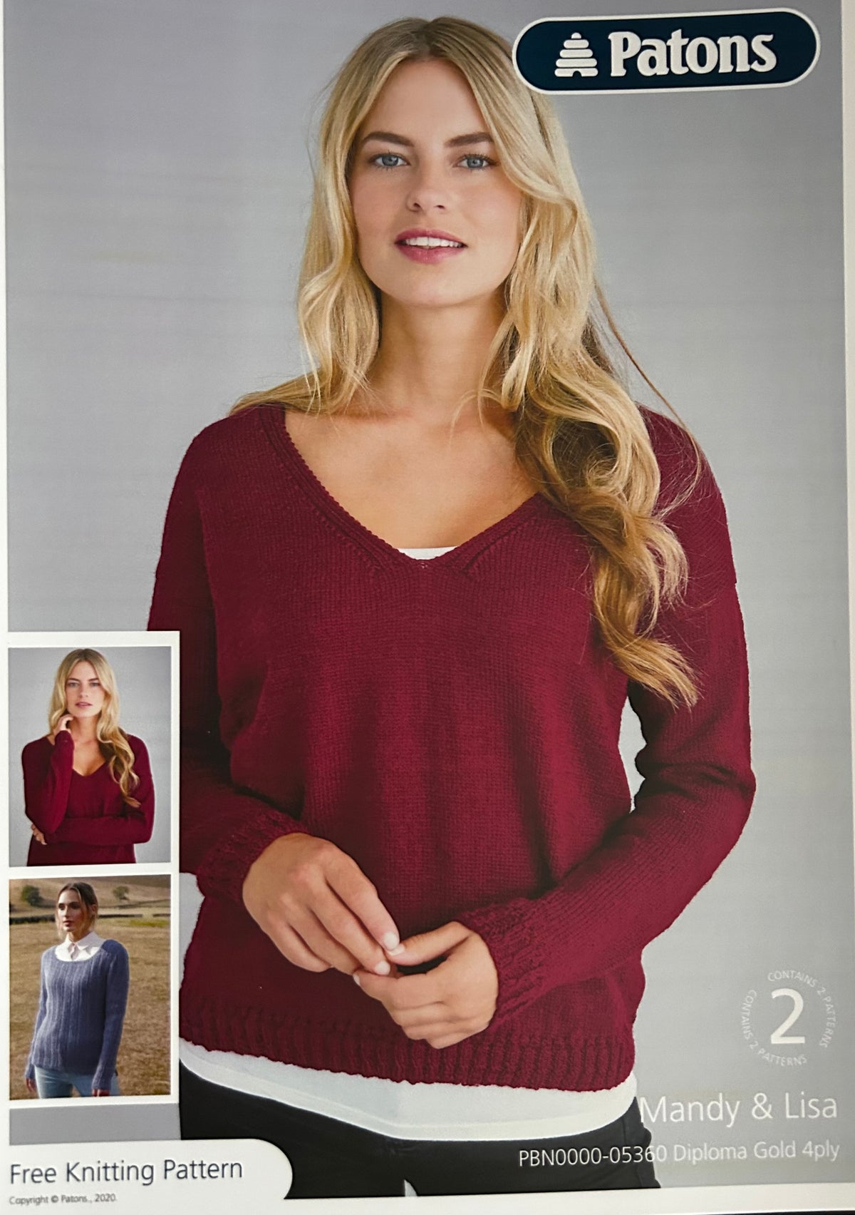 Knitting Pattern 5360 - Sweaters in 4 Ply - FREE PAPER PATTERN