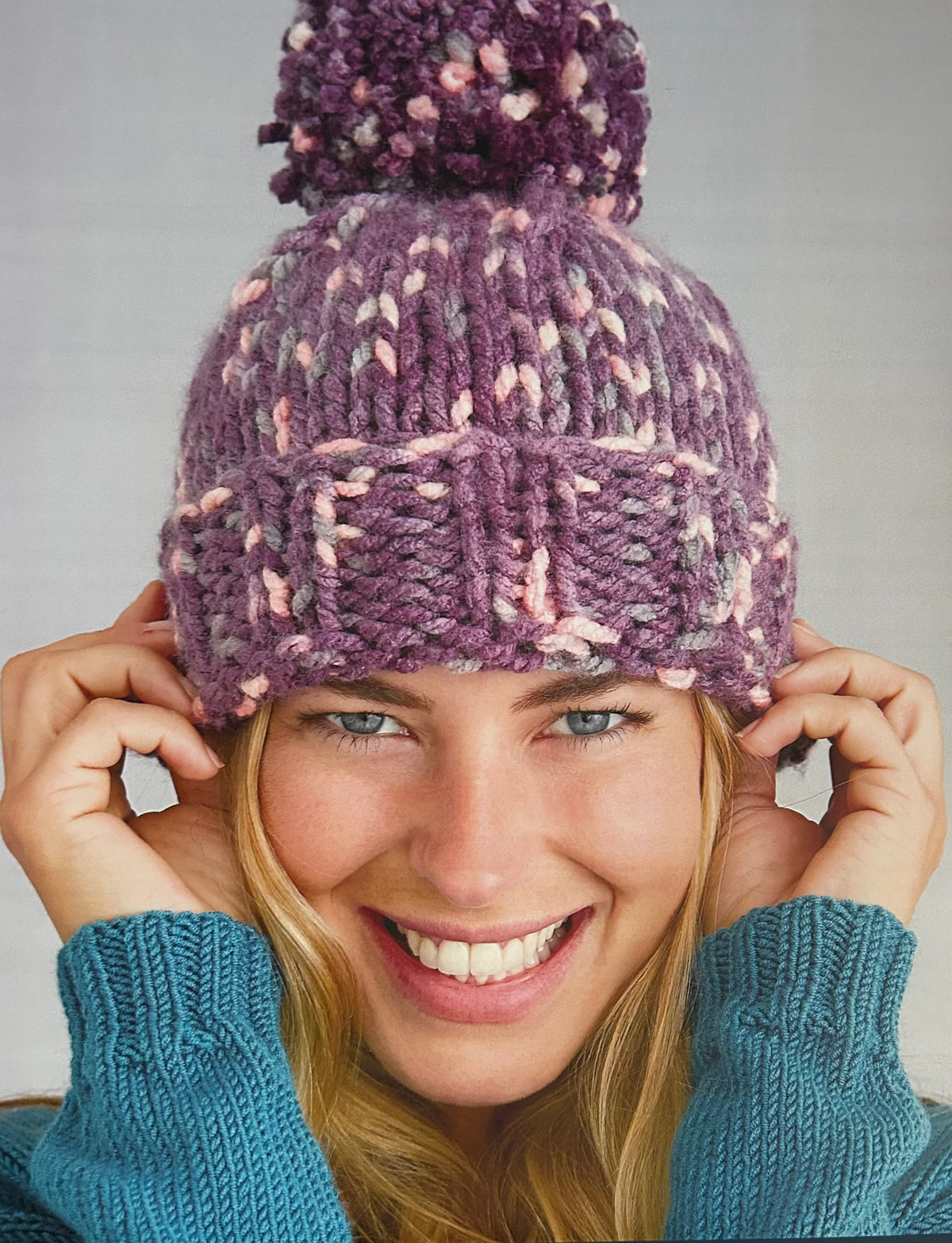Knitting Pattern 5359 - Jacket, Hat & Wristwarmers in FAB Big Colour Super Chunky