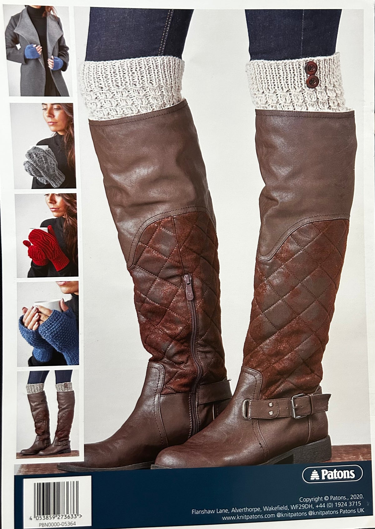 Knitting Pattern 5364 - Mitts & Boot Toppers in Aran & DK - FREE PAPER PATTERN