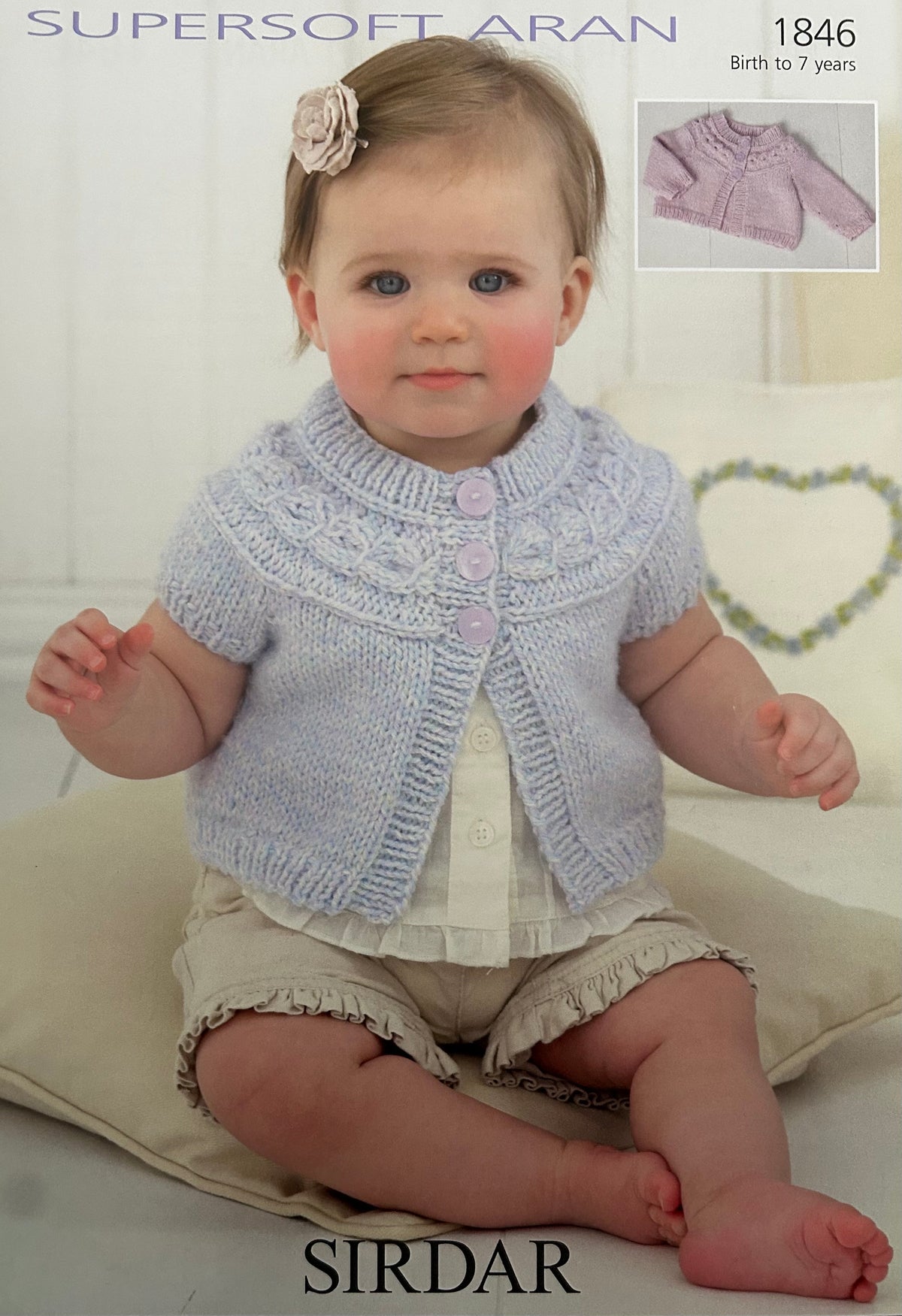 Knitting Pattern 1846 - Cardigan in Supersoft Aran