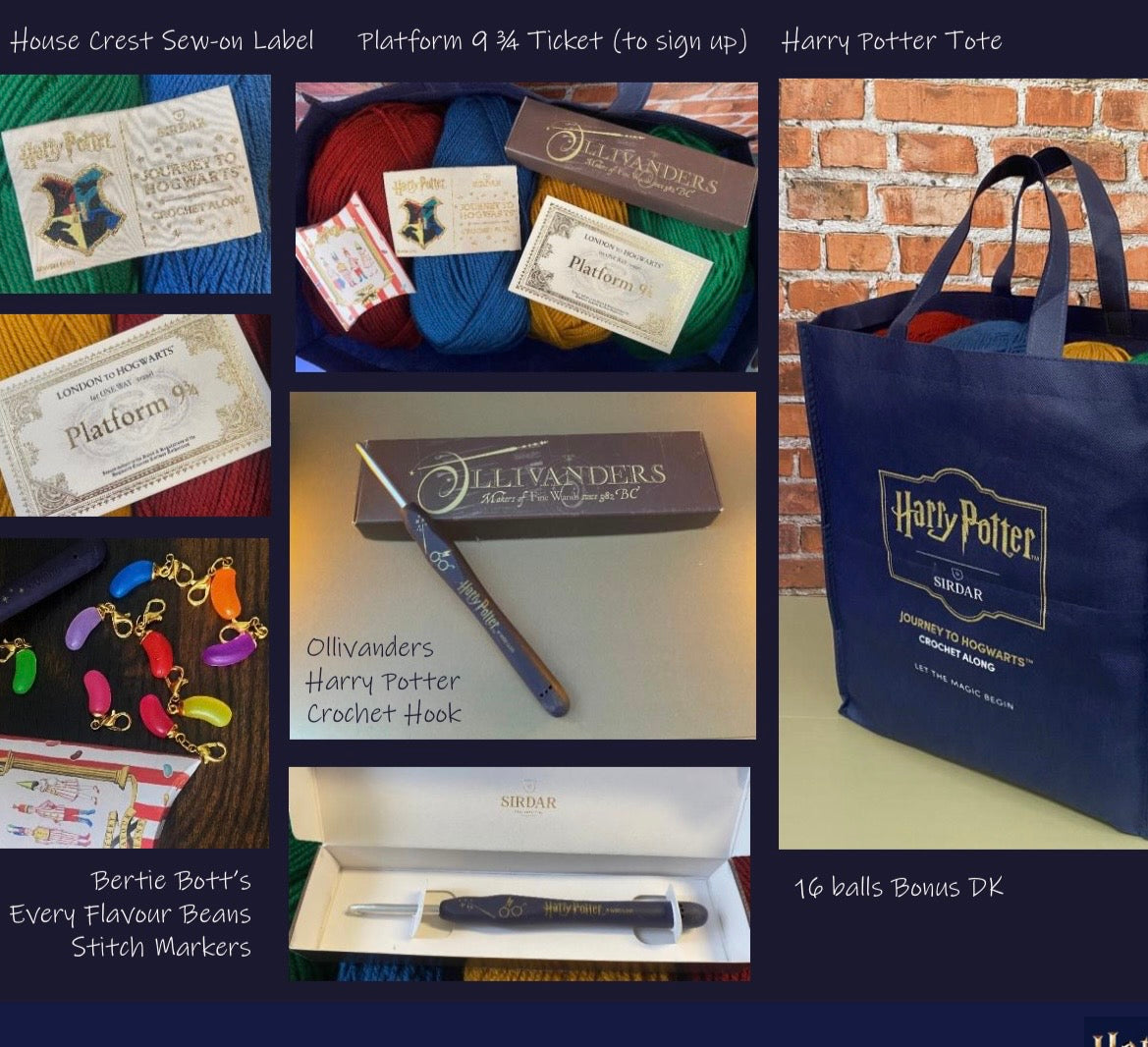 Crochet Along (CAL) - HARRY POTTER Journey to Hogwarts Blanket