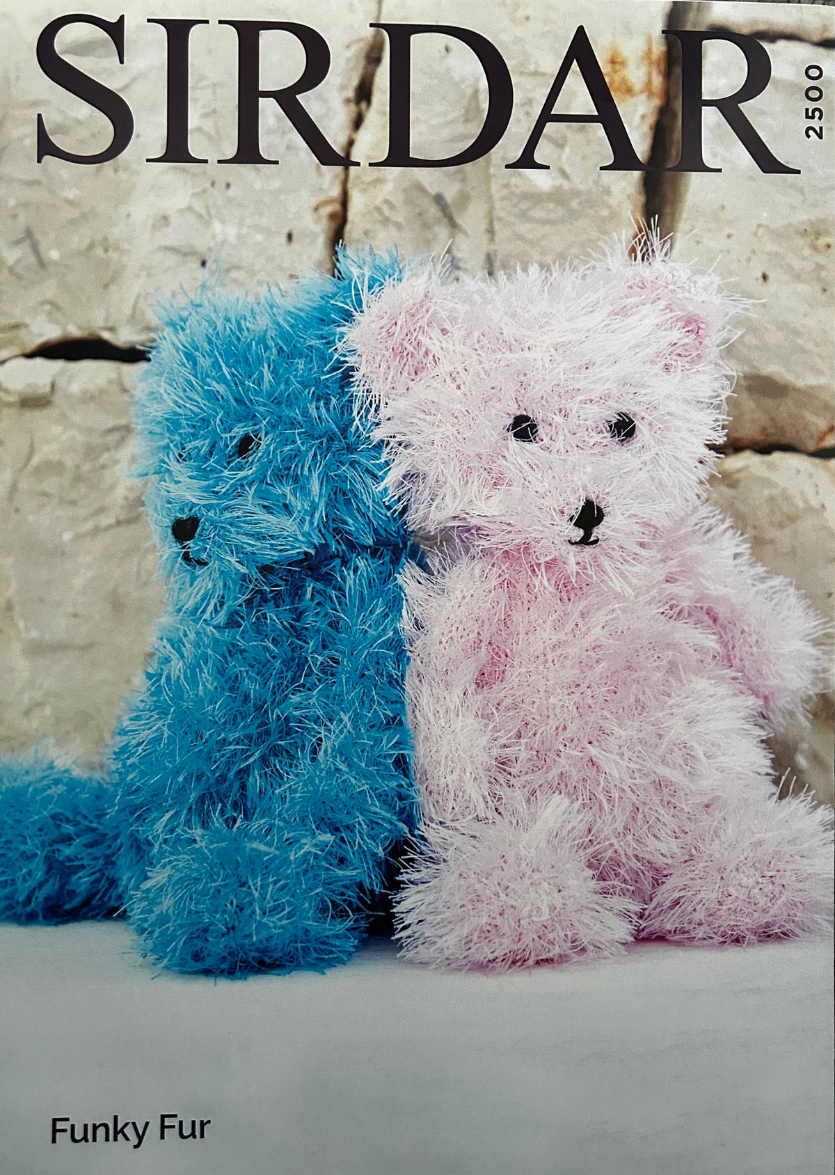 Knitting Pattern 2500 - Teddy Bear In Funky Fur