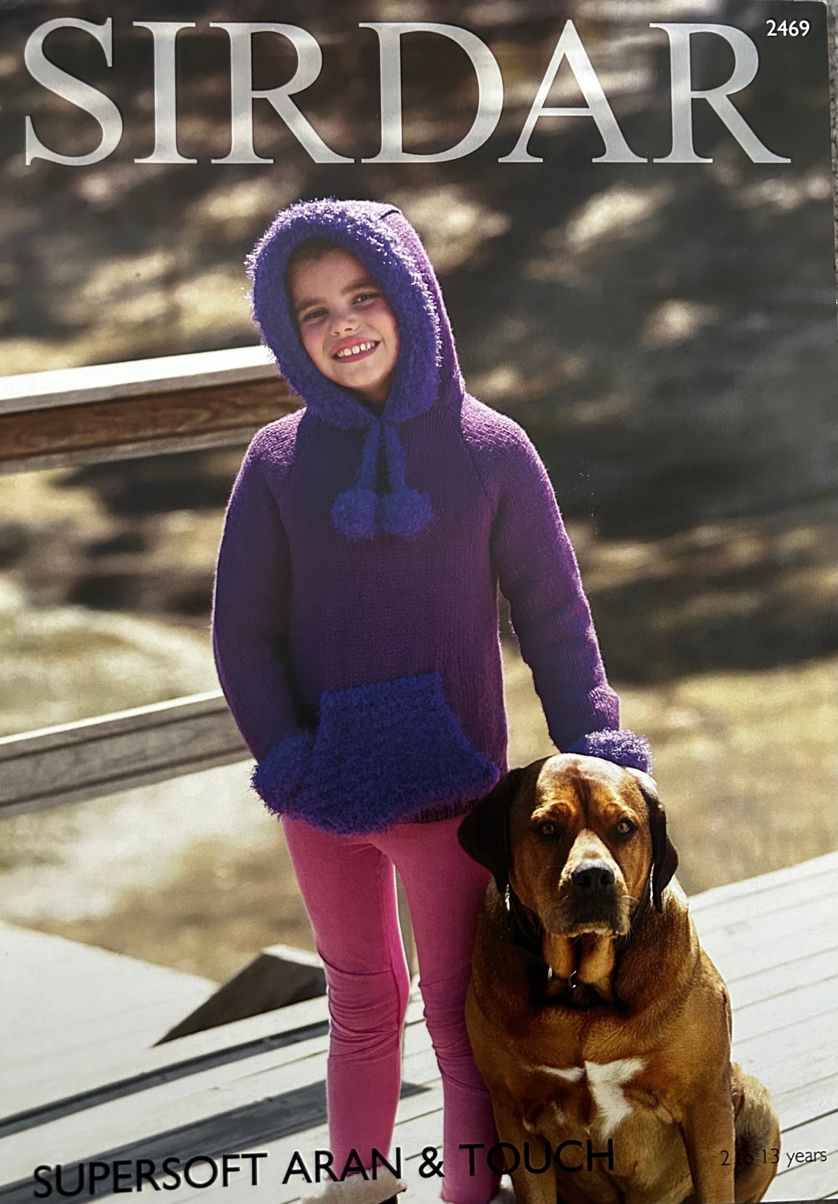 Knitting Pattern 2469 - Hooded Sweater In Supersoft Aran & Touch