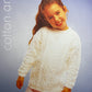 Knitting Pattern 2478 - Flower Tunic in Cotton Aran