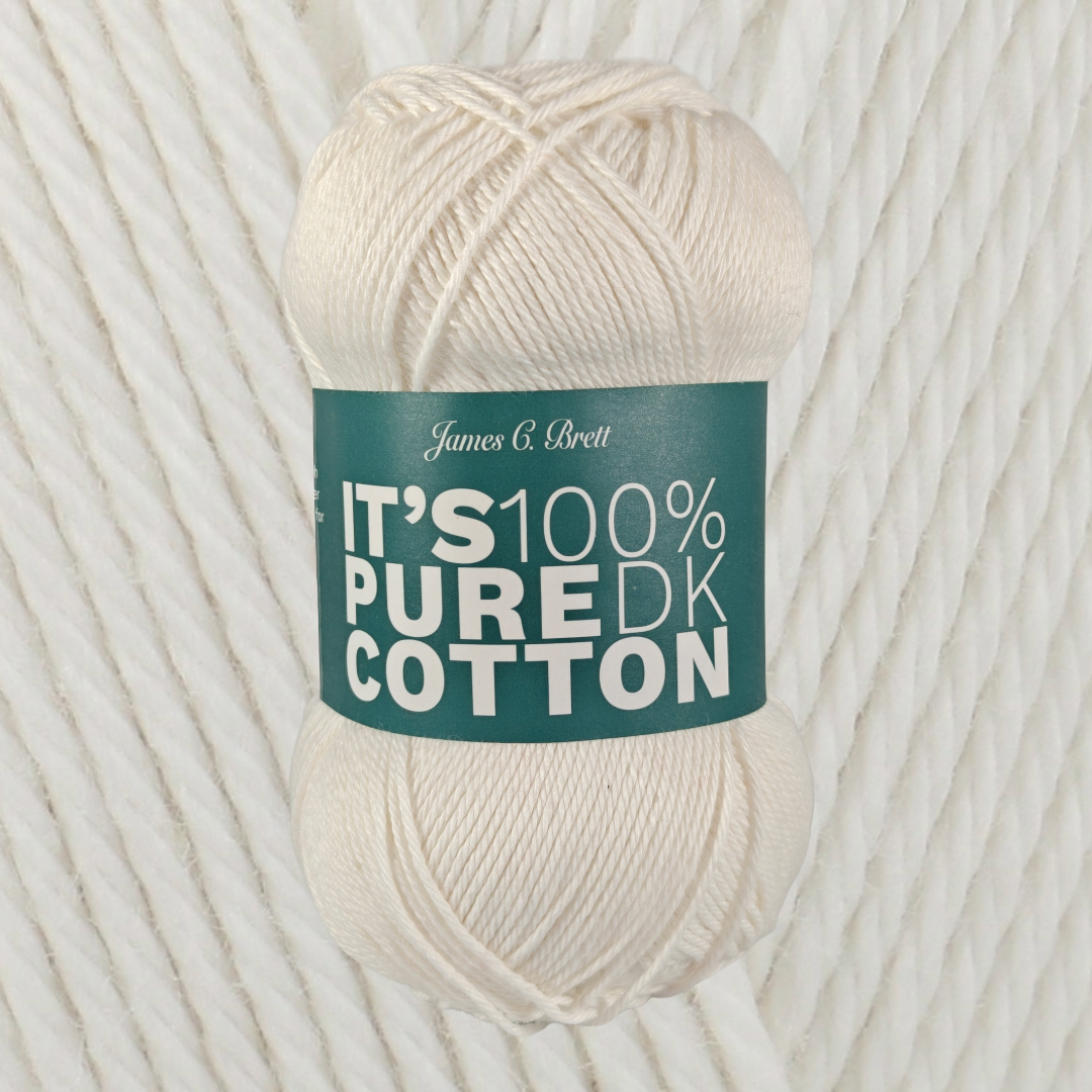 It's 100% Pure Cotton DK 100g - 6 Colours Available