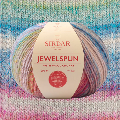 JEWELSPUN WITH WOOL CHUNKY 200g - More Colours Available