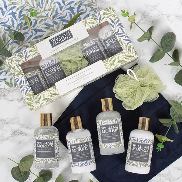 WILLIAM MORRIS - WILLOW BOUGH - Fresh Linen Pamper Set
