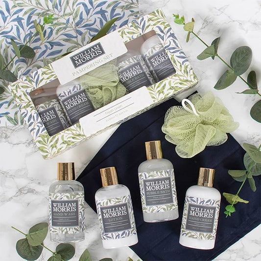 WILLIAM MORRIS - WILLOW BOUGH - Fresh Linen Pamper Set