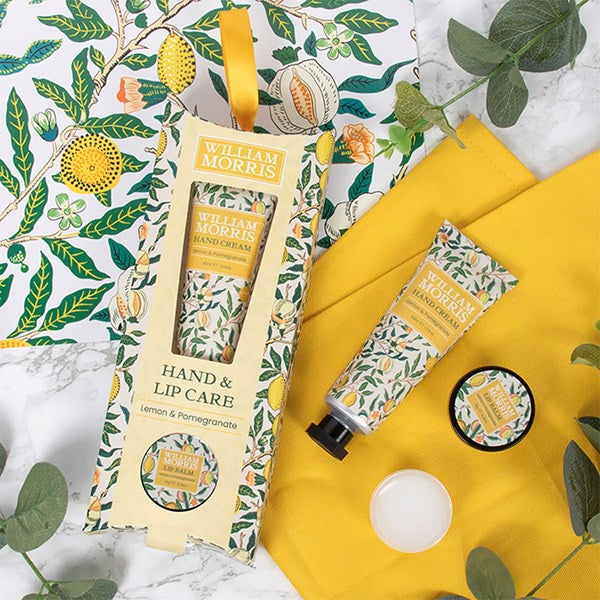 WILLIAM MORRIS - FRUITS - Lemon & Pomegranate Hand & Lip Care Set