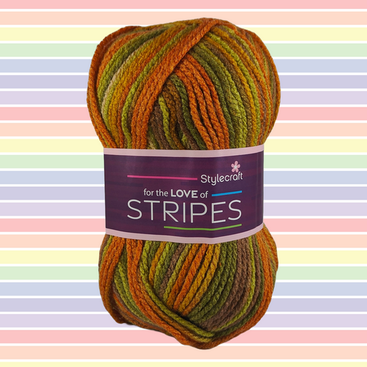 LOVE OF STRIPES Chunky 100g - More Colours Available