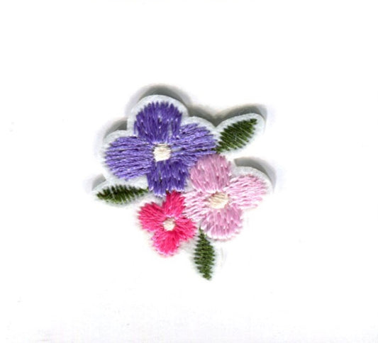 Iron On Motif - Pink Posy