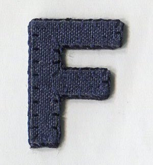 Alphabet - Individual Plain Letters - Iron on Motifs