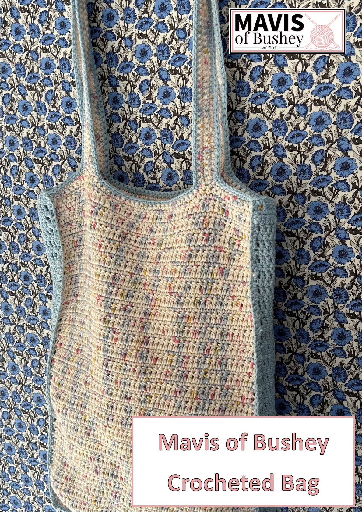 Crochet Pattern - Crocheted Bag in Aran & DK (Mavis of Bushey Originals)