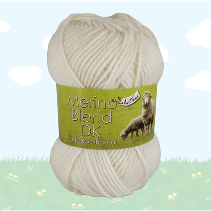 MERINO BLEND DK - 50g -100% Superwash Wool - More Colours Available