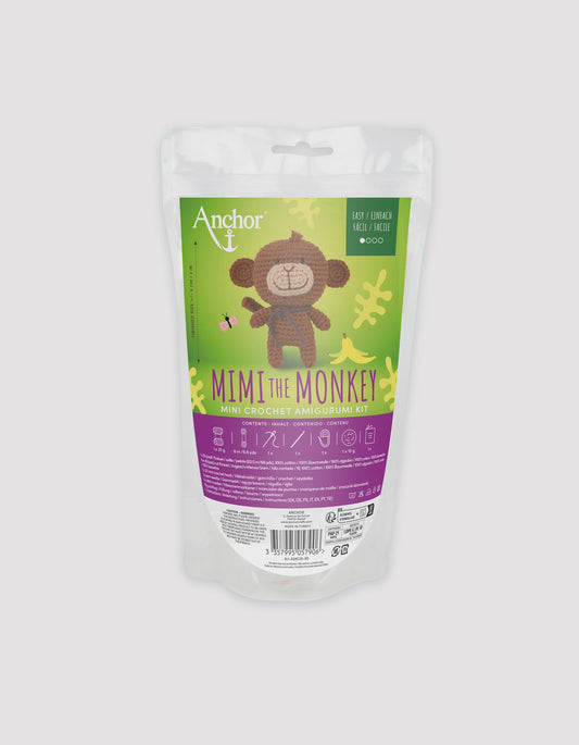 Mini Amigurumi Crochet Kit - MIMI THE MONKEY